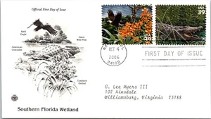 FDC 2006 SC #4099 Bald Eagle & Crocodile - Naples, FL - Pair - J1292 - Picture 1 of 2