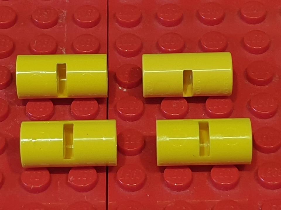 4x Lego Technic Verbinder Achs Hülsen mit Schlitz # 62462 gelb - Bild 1 von 1