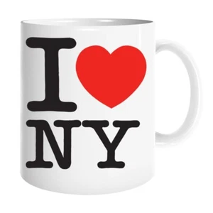 I Love NY New York Novelty Mug Ceramic Birthday Christmas Gift Hot & Cold Drink - Picture 1 of 11