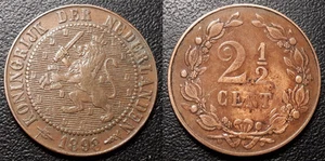 Pays-Bas - Wilhelmina I - 2-1/2 cent 1898 - KM#108 - Foto 1 di 1