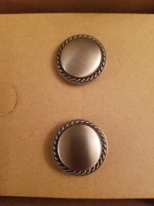 Everbilt 1004280694 Rope Edge Cabinet Knob, Antique Silver (Lot of 10 ) (P4) - Picture 1 of 5