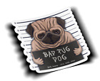Bad Pug Jail Funny Animal Dog Puppy Vinyl Sticker for Tumblers, Laptop, Etc.