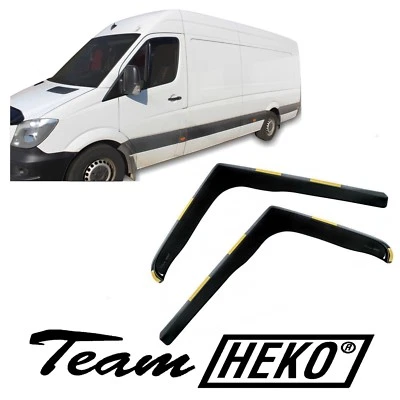 Wind Deflectors HEKO Fits Mercedes Sprinter W906 2006-2018 2pc - Image 1 of 4