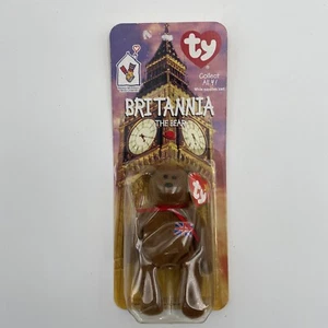 TY Beanie Baby McDonalds Mini BRITANNIA the Bear (UK Exclusive 5.5 inch) - Picture 1 of 3