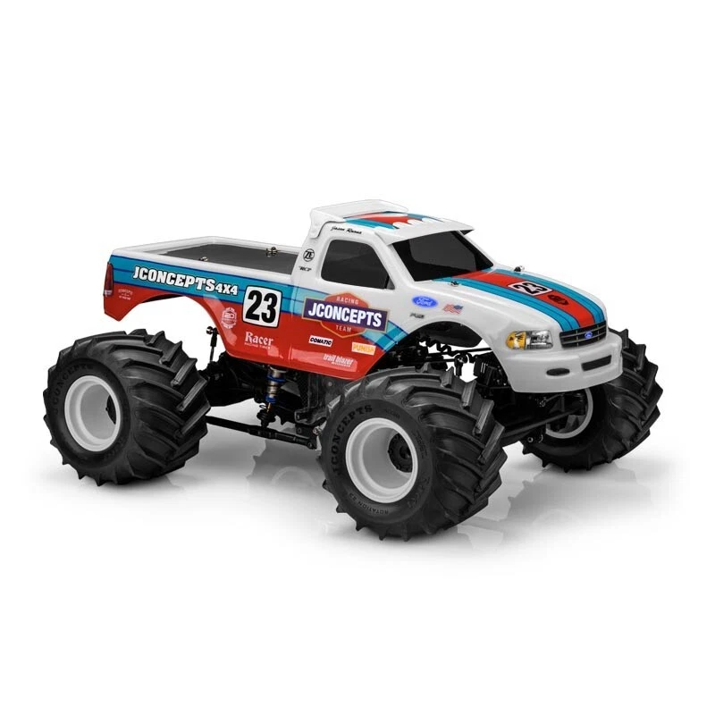 JConcepts 1997 Ford F-150 Monster Truck Body & Visor (Clear) - JCO0304 - Image 1 of 1