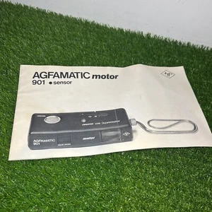 Cámara fotográfica con sensor de motor Agfamatic 901 de colección solo manual - Imagen 1 de 4