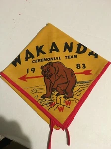 PAÑUELO DE EQUIPO CEREMONIAL WAKANDA LODGE 186 - Imagen 1 de 1