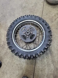 1981 SUZUKI RM60 RM 60 OEM REAR WHEEL RIM HUB 80/100-12 Michelin Tire - Bild 1 von 14