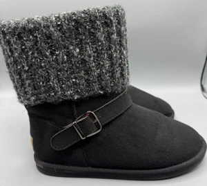Apres by Lamo Women's Black & Gray Cuff Lined Winter Boot Size 10 - Picture 1 of 12