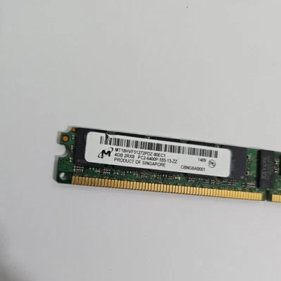 Micron MT18HVF51272PDZ-80EC1 4Gb 2Rx8 PC2-6400P VLP DIMM MT18HVF51272PDZ-80E - Image 1 of 2