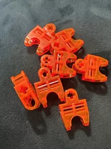 LEGO Bionicles 32174 Technic Axle Connector 2x3 Ball Socket Translucent Orange - Picture 1 of 3