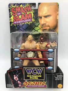 Toybiz 1999 WCW Goldberg con luchador enmascarado Jack-Hammer acción - ¡NUEVO EN CAJA! - Imagen 1 de 9