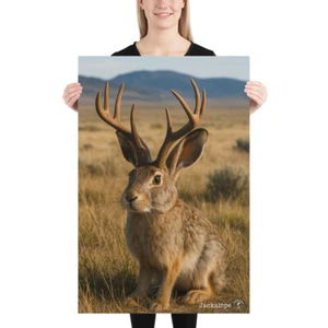 Jackalope - Poster Criptide Pianure Leggendarie - Foto 1 di 1