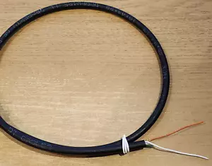CABLE TELEFÓNICO EXTERNO NEGRO BT ORIGINAL DE 2 M RESISTENTE 1 PAR DROPWIRE 11 O/WH - Imagen 1 de 1