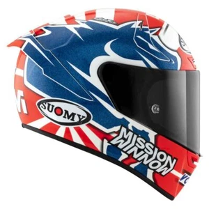 Suomy SR-GP Helmet Dovi Replica 2019 w/ Logo - Blue/Orange - X-Large - Picture 1 of 6
