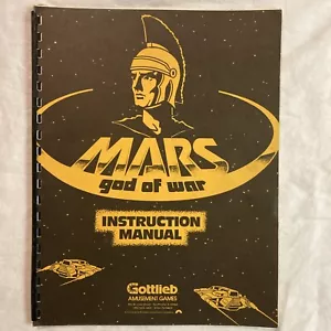 1981 MARS GOD OF WAR ORIGIONAL GOTTLIEB INSTRUCTION MANUAL + SCHEMATICS - NICE - Picture 1 of 12