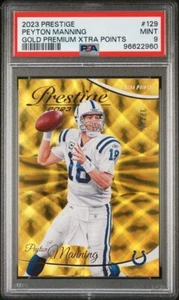 2023 Panini Prestige 129 Peyton Manning Gold Premium Xtra Points #/75 PSA 9 - Picture 1 of 2