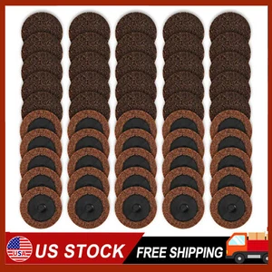 50 x 2 Zoll grobe Oberfläche Konditionierungsscheiben Roll Lock Die Schleifer Schleifpads - Bild 1 von 11
