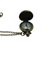 Antique Multicolor Brass Watch Necklace Elegant Jewelry - Picture 1 of 8