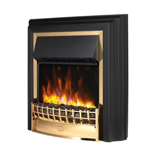 Dimplex Cheriton Deluxe 2kW Efecto Latón Brillante Fuego Eléctrico Independiente - Imagen 1 de 8