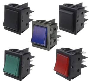 Maplin Rocker Switches 22mm x 30mm Cutout - Picture 1 of 9