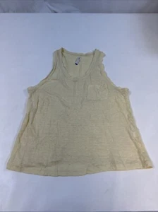 Tresics - Large - Yellow - Pocket - Tank Top - Picture 1 of 11