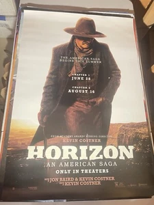 PÓSTER ORIGINAL DE CINE HORIZONTE AN AMERICAN SAGA 27" X 40" DS COSTNER BONITO - Imagen 1 de 1