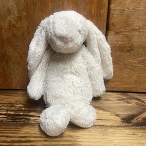 Jellycat London Bashful Bunny Kaninchen cremeweiß rosa Nase Plüsch weich Lovey 12 Zoll - Bild 1 von 4