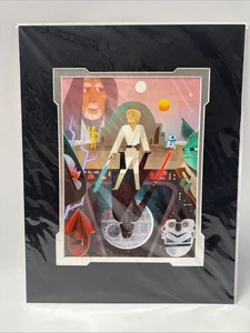 Parques Disney Star Wars Joey Chou Opposing Forces 14”x18” impresión mate RARO - Imagen 1 de 9