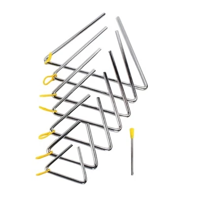 Alloy Triangular Percussion Instrument Triangle Musical Instrument for Learning - Image 1 of 4