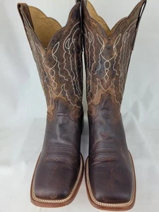 JB Dillon Boots Mens 12D Brown Goat Leather Western Cowboy JBM3208 - Picture 1 of 14