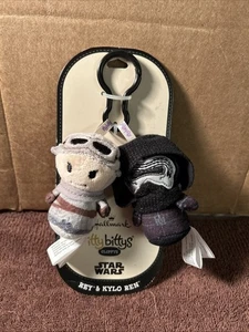 Star Wars Rey & Kylo Ren Force Awakens nuovo con etichette Hallmark Itty Bittys clip borsa - Foto 1 di 6