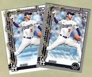 ROKI SASAKI Dodgers ~ 2025 Topps Holiday Glitter Rookie + Bonus ~ FREE SHIPPING - Picture 1 of 1
