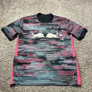 Soccer Jersey RB Leipzig 2021 Third Kit Men's Large Used Pink Blue Football - Picture 1 of 9