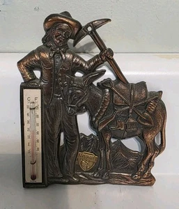 Vintage Thermometer Schürfer mit Esel Maultier Pendleton Made in Japan - Bild 1 von 8