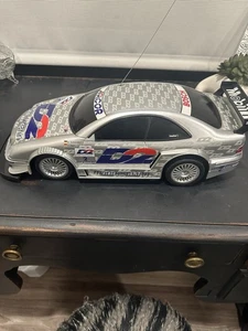 Vintage Radio Shack Mercedes Benz CLK DTM 2000 RC Car Works Remote Silver - Picture 1 of 6