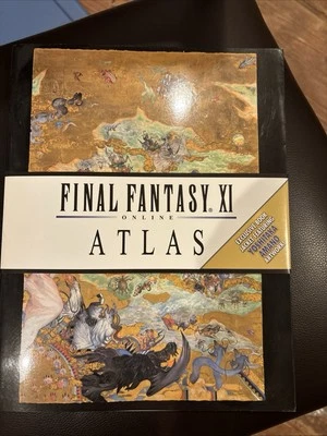 Libro guía de estrategia Final Fantasy XI Online Atlas con chaqueta Yoshitaka Amano Foto 1 de 3