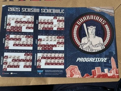 2025 MLB Cleveland Baseball Guardians Car Schedule Magnet SGA Opening Day