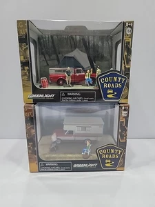 Lote de 2 diorama Greenlight County Roads cuerpo cuadrado - Imagen 1 de 6
